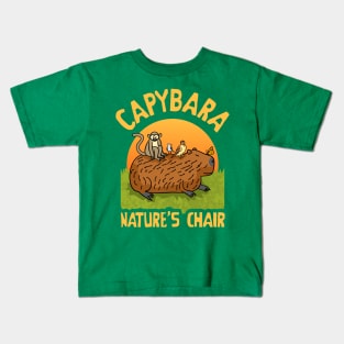 Capybara Nature's Chair Kids T-Shirt